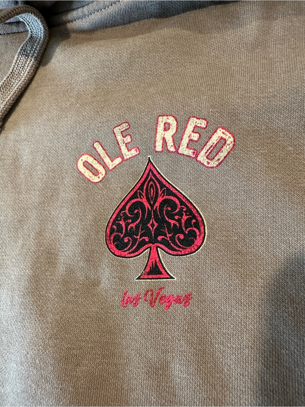 Ole Red Las Vegas Hoodie Brown Unisex Size - Large